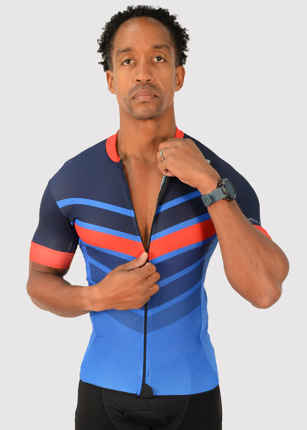 Men's Skin Cooler Full Zip Top - Chevron - Size Small - Image 8